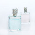 Clear 15ml 30ml 50ml 100ml perfume rectangular square glass bottle with pump spray cap